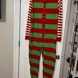 Wondershop Red and Green Striped Kids Footie